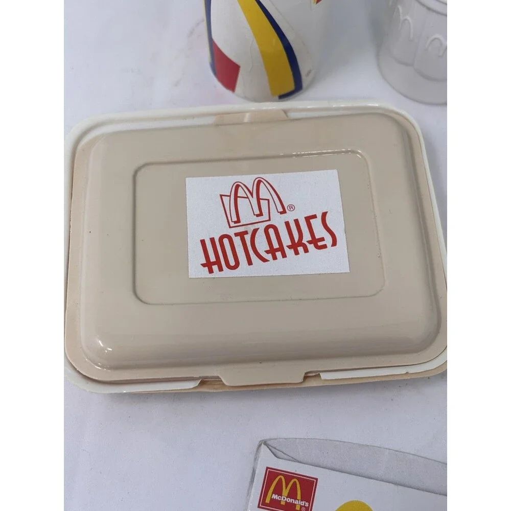 Vintage Fisher Price McDonalds Play Food Lot Hotcakes Sundae Fries Mixed Pieces